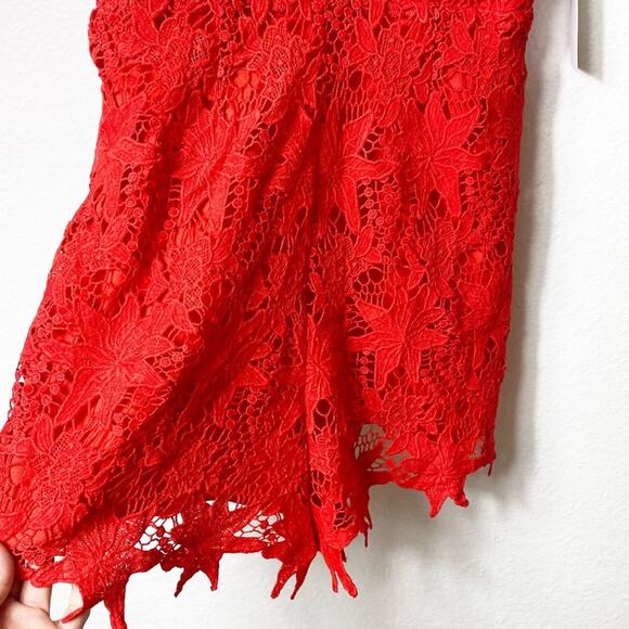 ASTR The Label Lolita Cold Shoulder Orange Romper SIZE LARGE BRAND NEW WITH TAGS - Picture 7 of 7